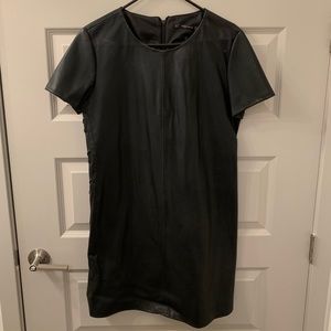 Black Leather Zara Dress